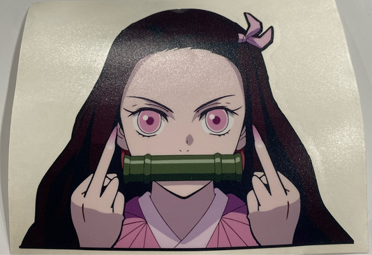 Nezuko Middle Finger