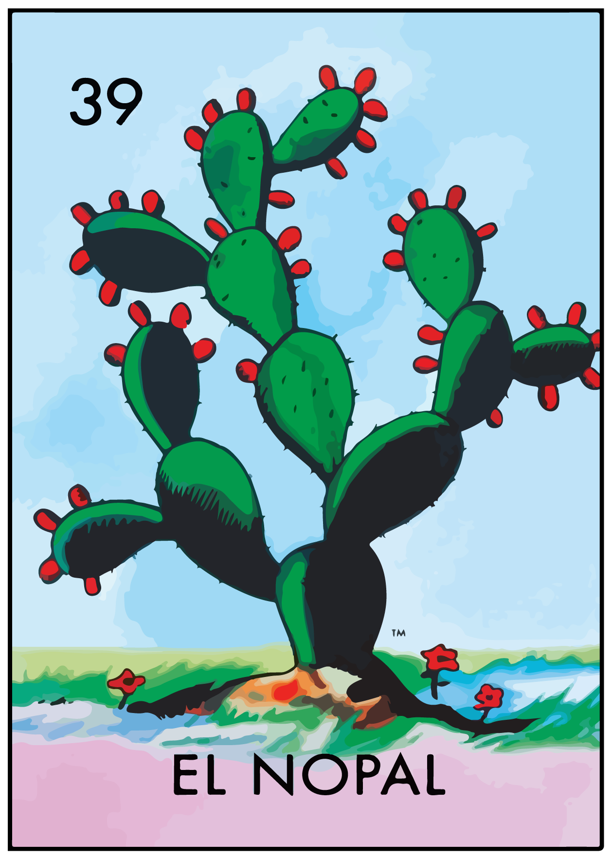 El Nopal  - Loteria Decal  - CLEARANCE