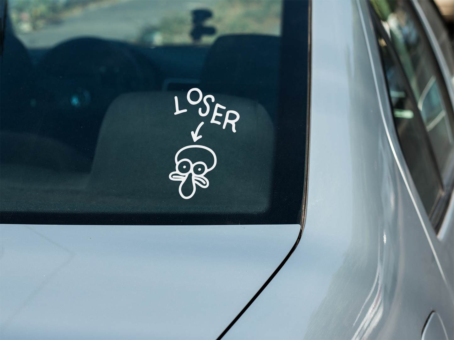 Loser - Squidward| Funny Stickers , Decal for car laptop window 6"